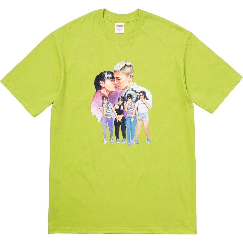 Supreme Lime Green Kiss Graphic Tee